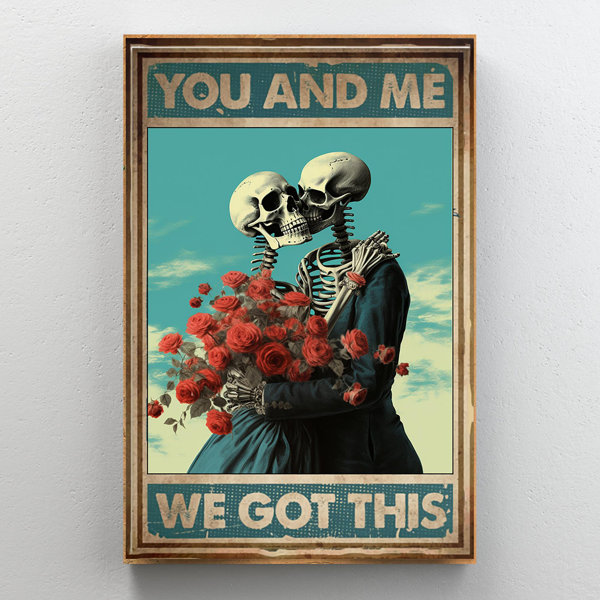 Trinx Skeleton You And Me We Got This 1 Piece Rectangl Skeleton You